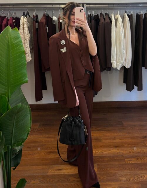 Blazer burgundy gioiello Tensione-In - immagine 3