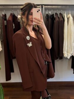 Blazer burgundy gioiello Tensione-In