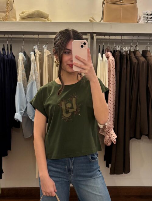 T-shirt Liujo logo Lj e strass - immagine 7