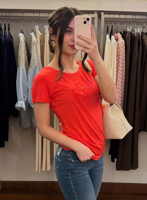 T-shirt Liujo con strass
