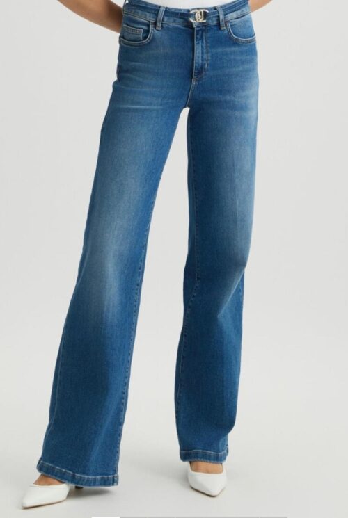Jeans Liujo flare con cintura - immagine 3