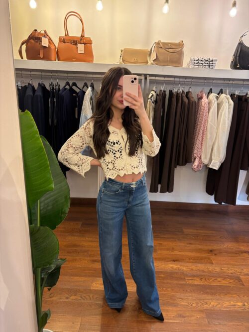 Jeans Liujo flare con cintura - immagine 2