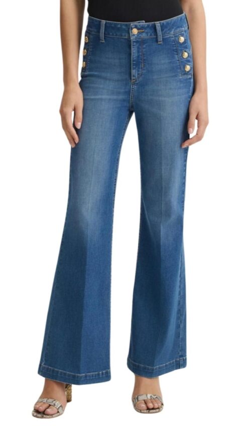 Jeans Liujo a zampa flare bottoni - immagine 3