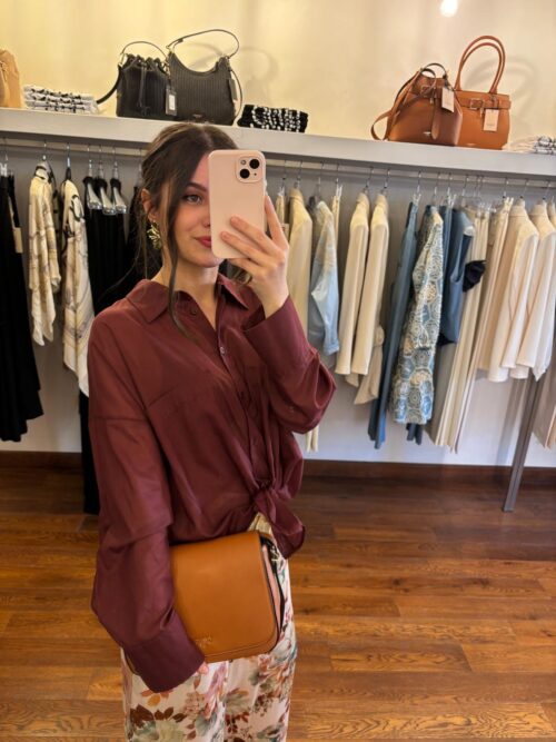 Camicia bordeaux - immagine 2