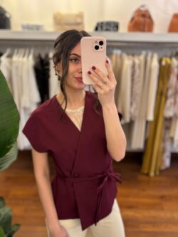Gilet bordeaux
