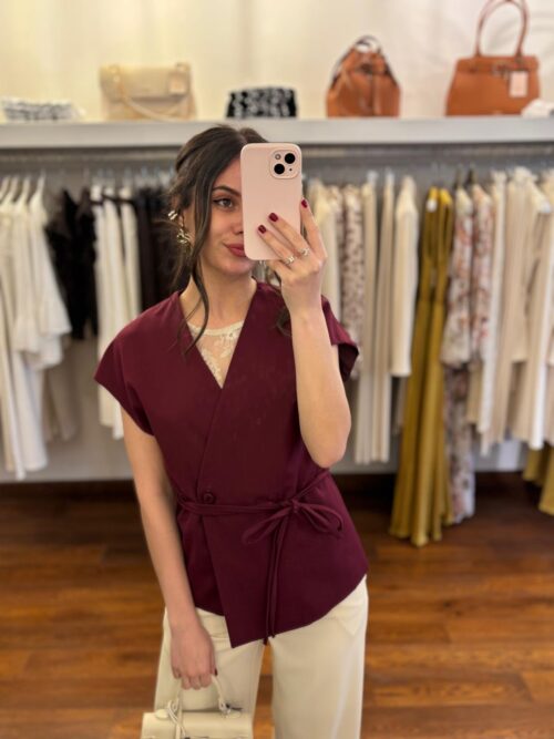 Gilet bordeaux - immagine 2