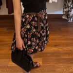 Gonna micro fantasia con cintina