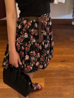 Gonna micro fantasia con cintina